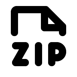 file zip bold icon
