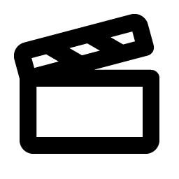 film slate bold icon