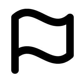 flag bold icon