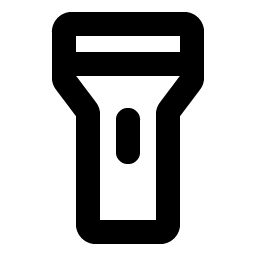 flashlight bold icon