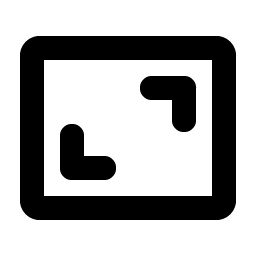 frame corners bold icon