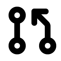 git pull request bold icon