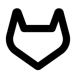 gitlab logo simple bold icon