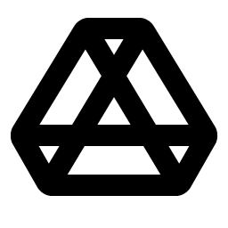 google drive logo bold icon