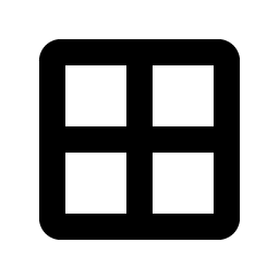 grid four bold icon
