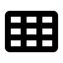 grid nine bold icon