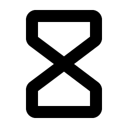 hourglass bold icon