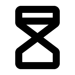 hourglass high bold icon