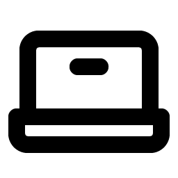 laptop bold icon
