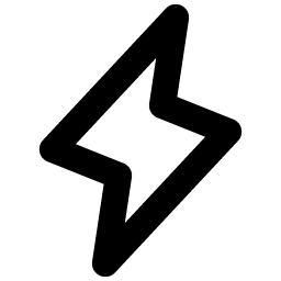 lightning bold icon