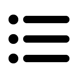 list bullets bold icon