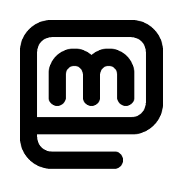 mastodon logo bold icon