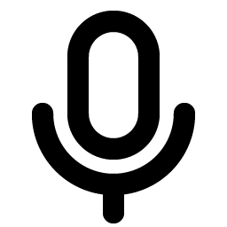 microphone bold icon