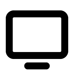 monitor bold icon