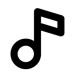 music note bold icon