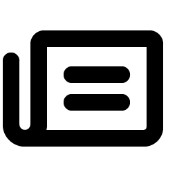 newspaper bold icon