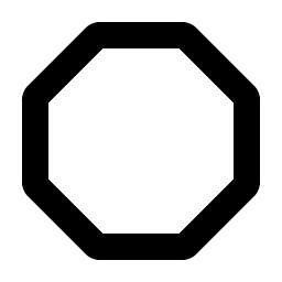 octagon bold icon
