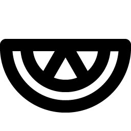 orange slice bold icon