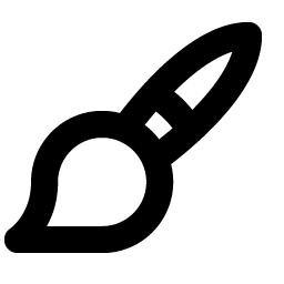 paint brush bold icon