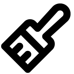 paint brush household bold icon