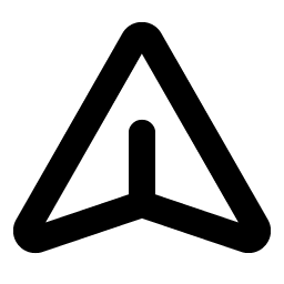 paper plane bold icon