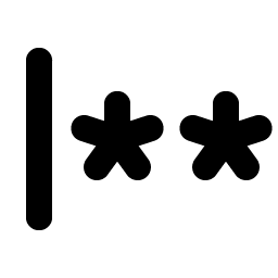 password bold icon