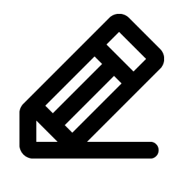 pencil line bold icon