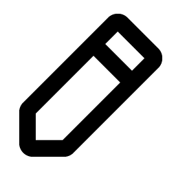 pencil simple bold icon