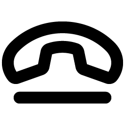 phone disconnect bold icon