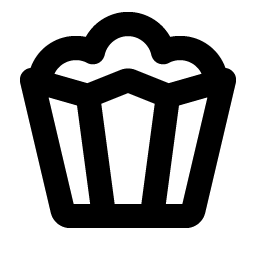 popcorn bold icon