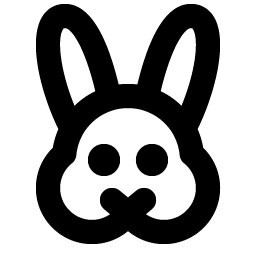 rabbit bold icon