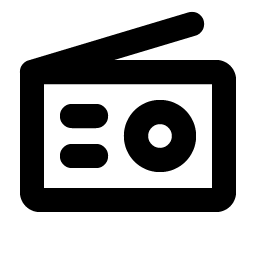 radio bold icon