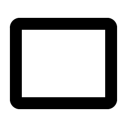 rectangle bold icon