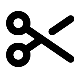 scissors bold icon