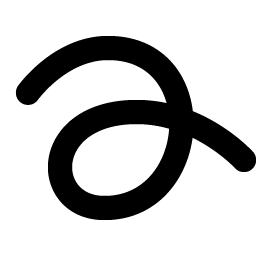 scribble loop bold icon