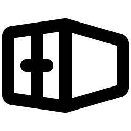 shipping container bold icon