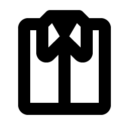 shirt folded bold icon