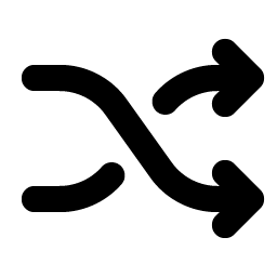 shuffle bold icon