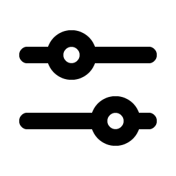 sliders horizontal bold icon