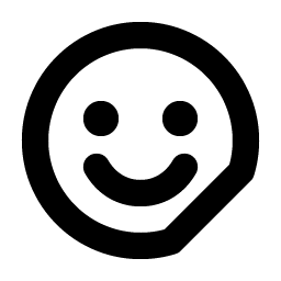smiley sticker bold icon