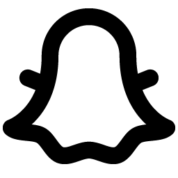 snapchat logo bold icon