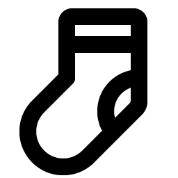 sock bold icon