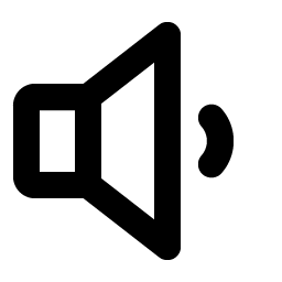 speaker low bold icon