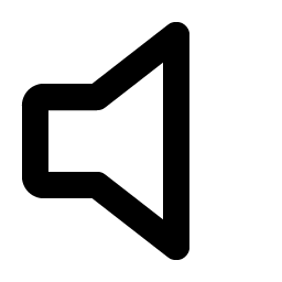 speaker simple none bold icon