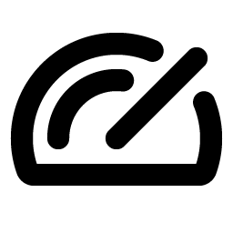 speedometer bold icon