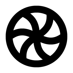 spinner ball bold icon