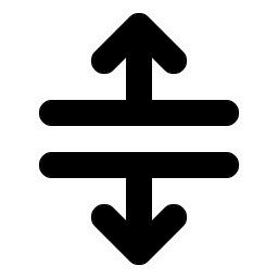 split vertical bold icon