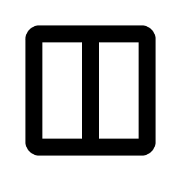 square split horizontal bold icon