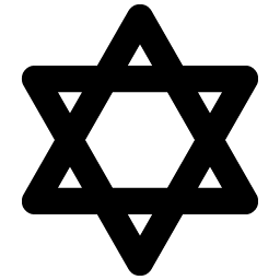 star of david bold icon