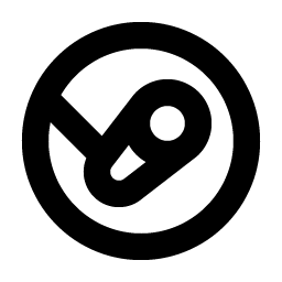 steam logo bold icon